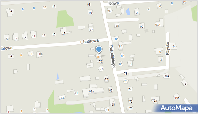 Cegłów, Piłsudskiego Józefa, marsz., 81, mapa Cegłów