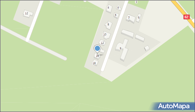 Cekanowo, Piaskowa, 16, mapa Cekanowo