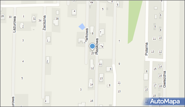 Cerekiew, Piaskowa, 10, mapa Cerekiew