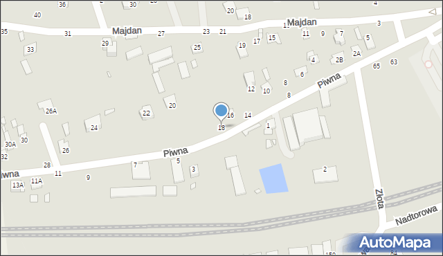 Chełm, Piwna, 18, mapa Chełma