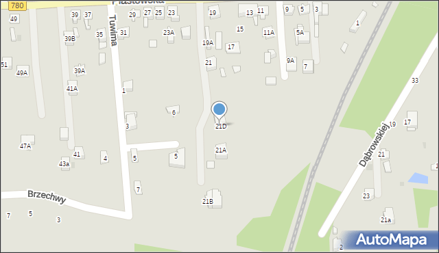Chełmek, Piastowska, 21D, mapa Chełmek