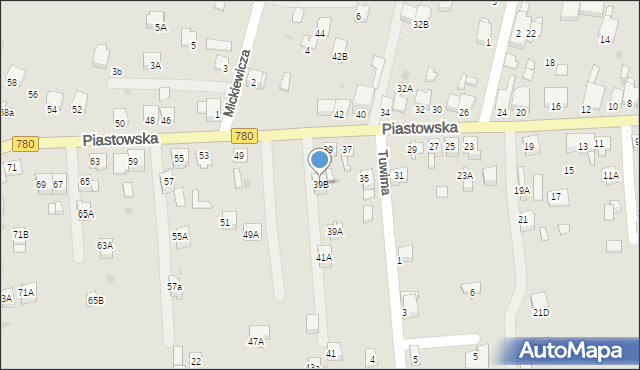 Chełmek, Piastowska, 39B, mapa Chełmek
