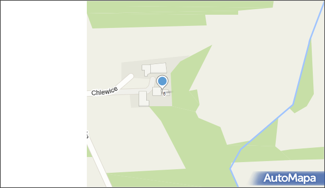 Chlewice, Piekarska, 6a, mapa Chlewice