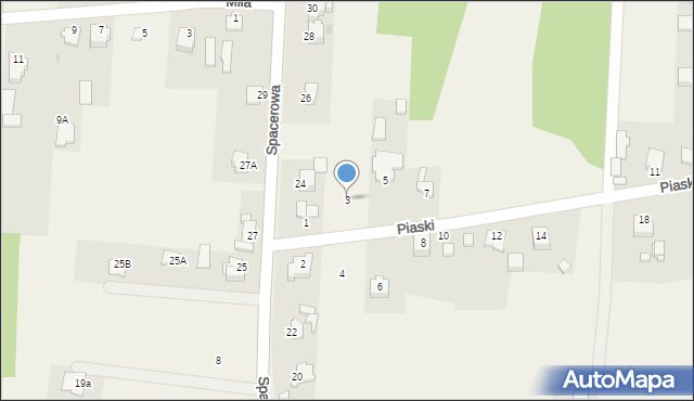 Chmielów, Piaski, 3, mapa Chmielów