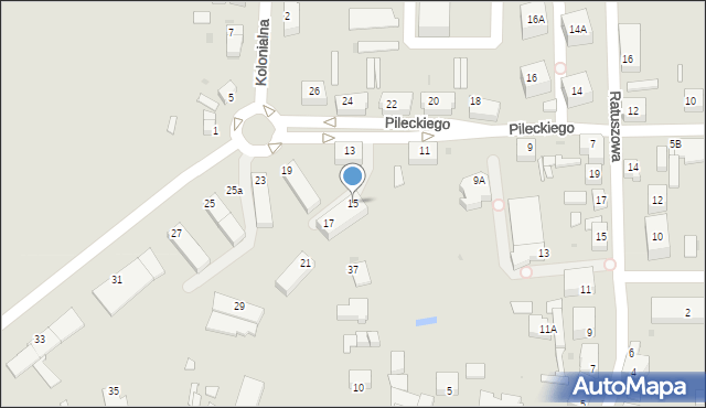 Chocianów, Pileckiego Witolda, rtm., 15, mapa Chocianów