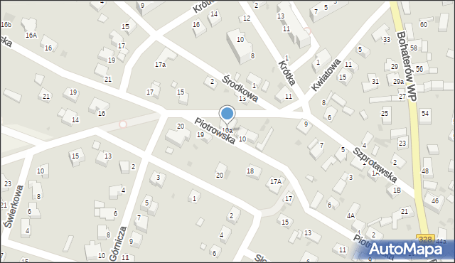 Chocianów, Piotrowska, 10a, mapa Chocianów