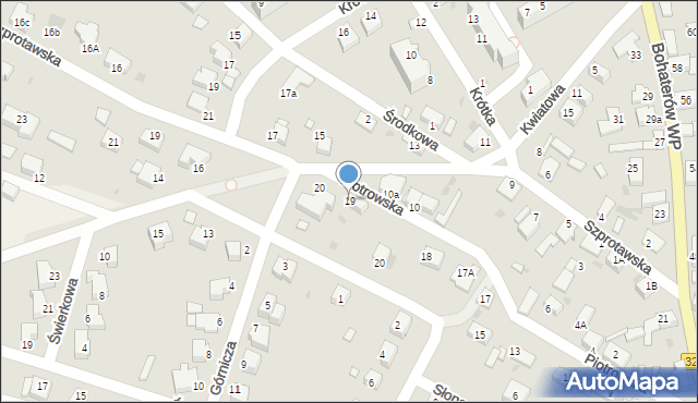 Chocianów, Piotrowska, 19, mapa Chocianów