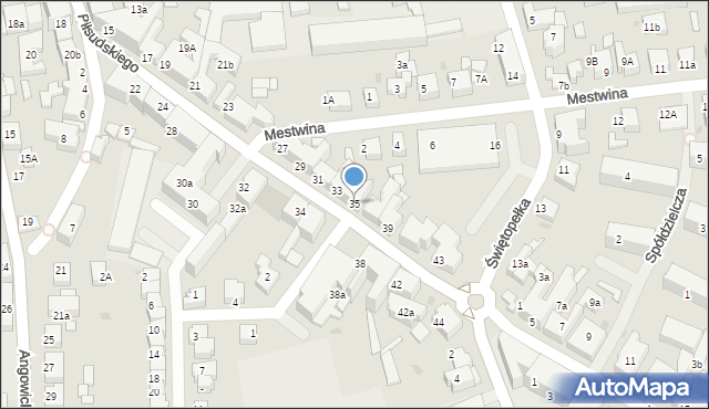 Chojnice, Piłsudskiego Józefa, marsz., 35, mapa Chojnic