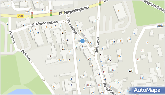 Chojnice, Piłsudskiego Józefa, marsz., 6, mapa Chojnic