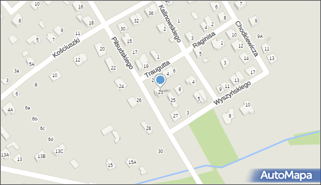 Choroszcz, Piłsudskiego Józefa, marsz., 23, mapa Choroszcz