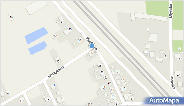 Chróścice, Piaskowa, 27, mapa Chróścice