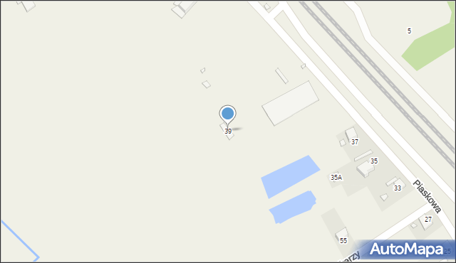 Chróścice, Piaskowa, 39, mapa Chróścice