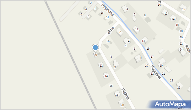 Chrząstawa Mała, Piękna, 10, mapa Chrząstawa Mała