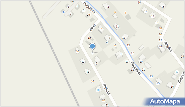 Chrząstawa Mała, Piękna, 3, mapa Chrząstawa Mała