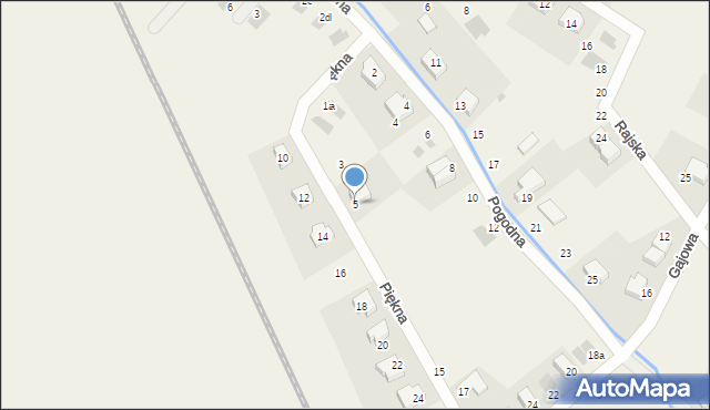 Chrząstawa Mała, Piękna, 5, mapa Chrząstawa Mała