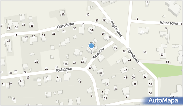 Chyby, Piaskowa, 2, mapa Chyby