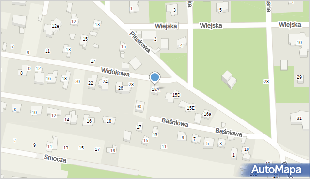 Chylice, Piaskowa, 15A, mapa Chylice