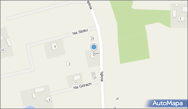 Ciechomie, Piękna, 13, mapa Ciechomie