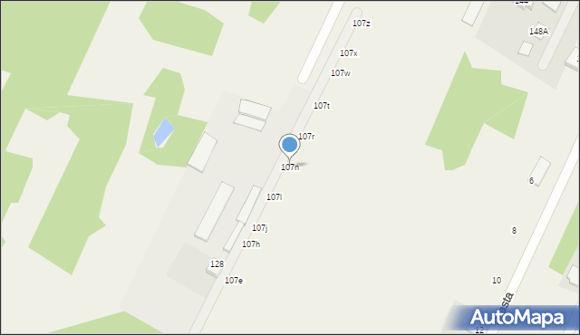 Ciemne, Piłsudskiego Józefa, marsz., 107n, mapa Ciemne