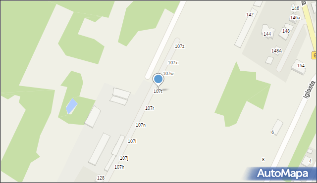 Ciemne, Piłsudskiego Józefa, marsz., 107t, mapa Ciemne