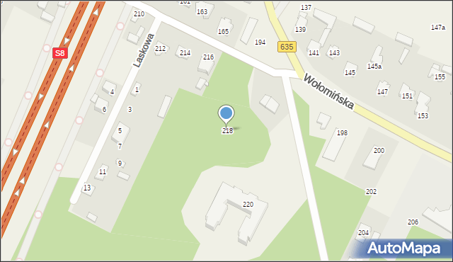 Ciemne, Piłsudskiego Józefa, marsz., 218, mapa Ciemne