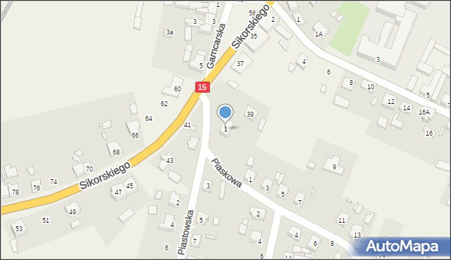 Cieszków, Piastowska, 1, mapa Cieszków