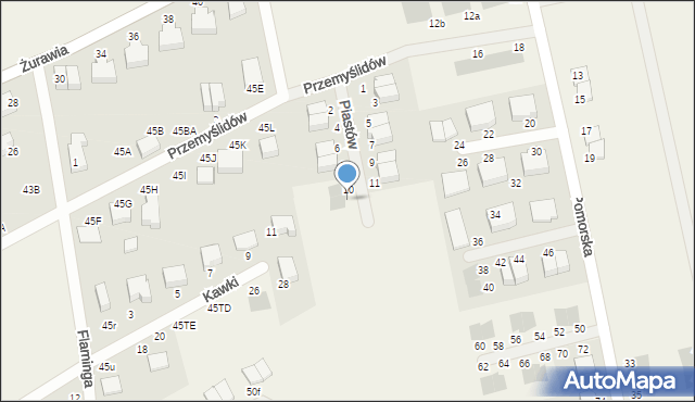 Czaple, Piastów, 12, mapa Czaple