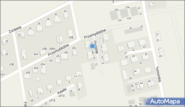 Czaple, Piastów, 6, mapa Czaple