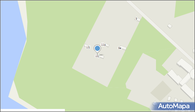 Czaplinek, Pięciu Pomostów, 11j, mapa Czaplinek