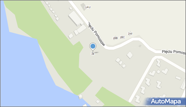 Czaplinek, Pięciu Pomostów, 3a, mapa Czaplinek