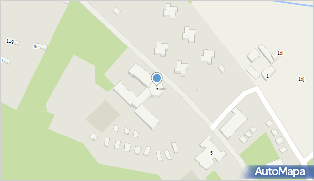 Czaplinek, Pięciu Pomostów, 7, mapa Czaplinek