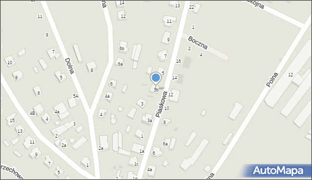 Czarne, Piaskowa, 3b, mapa Czarne