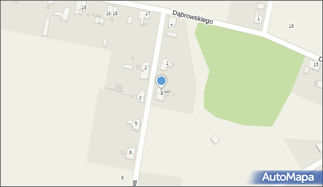Czarnogłowy, Piaskowa, 4, mapa Czarnogłowy