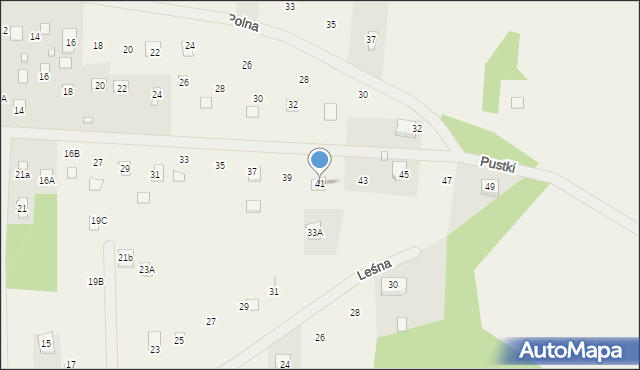 Czarnów, Piaskowa, 41, mapa Czarnów