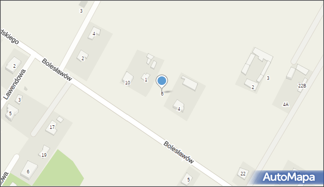 Czarnówka, Piłsudskiego Józefa, marsz., 6, mapa Czarnówka