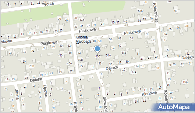 Czeladź, Piaskowa, 40C, mapa Czeladź