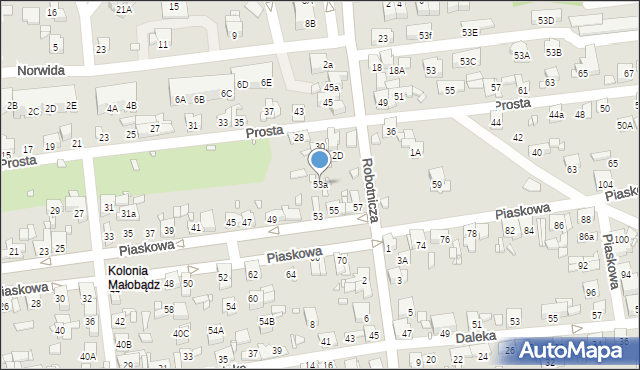 Czeladź, Piaskowa, 53a, mapa Czeladź