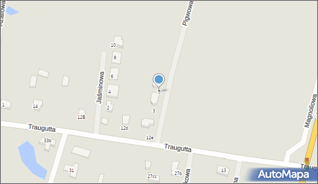 Człuchów, Pigwowa, 5, mapa Człuchów