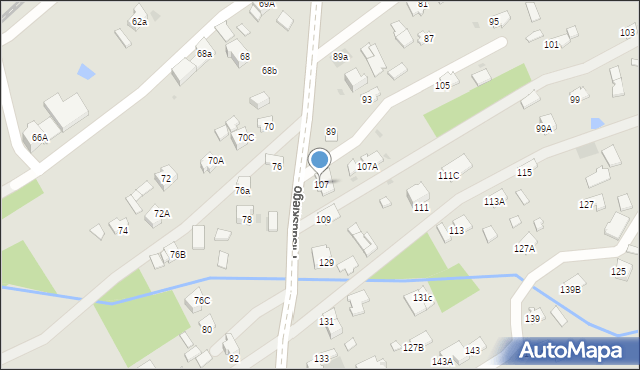 Dąbrowa Tarnowska, Piłsudskiego Józefa, marsz., 107, mapa Dąbrowa Tarnowska