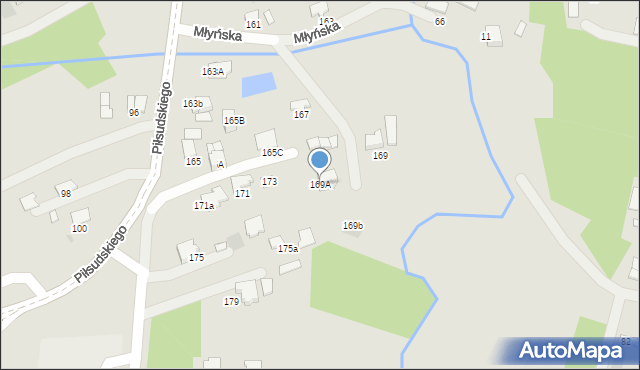 Dąbrowa Tarnowska, Piłsudskiego Józefa, marsz., 169A, mapa Dąbrowa Tarnowska