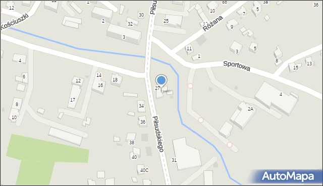 Dąbrowa Tarnowska, Piłsudskiego Józefa, marsz., 29, mapa Dąbrowa Tarnowska