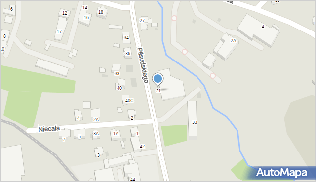 Dąbrowa Tarnowska, Piłsudskiego Józefa, marsz., 31, mapa Dąbrowa Tarnowska