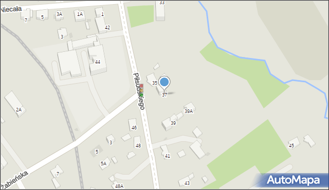 Dąbrowa Tarnowska, Piłsudskiego Józefa, marsz., 37, mapa Dąbrowa Tarnowska