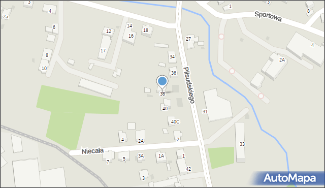 Dąbrowa Tarnowska, Piłsudskiego Józefa, marsz., 38, mapa Dąbrowa Tarnowska