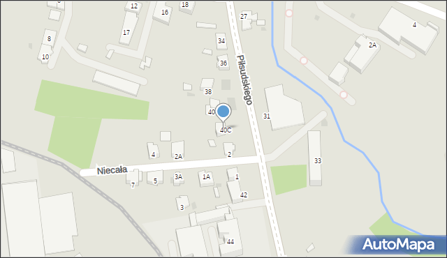 Dąbrowa Tarnowska, Piłsudskiego Józefa, marsz., 40a, mapa Dąbrowa Tarnowska