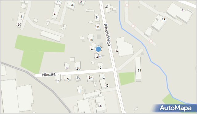 Dąbrowa Tarnowska, Piłsudskiego Józefa, marsz., 40C, mapa Dąbrowa Tarnowska