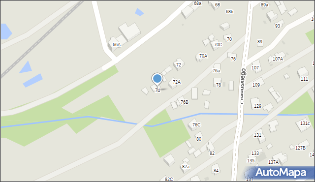 Dąbrowa Tarnowska, Piłsudskiego Józefa, marsz., 74, mapa Dąbrowa Tarnowska