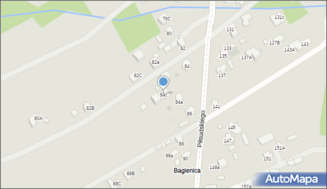 Dąbrowa Tarnowska, Piłsudskiego Józefa, marsz., 84c, mapa Dąbrowa Tarnowska
