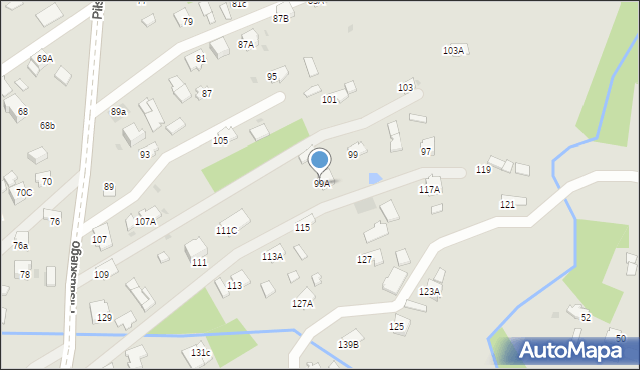 Dąbrowa Tarnowska, Piłsudskiego Józefa, marsz., 99A, mapa Dąbrowa Tarnowska