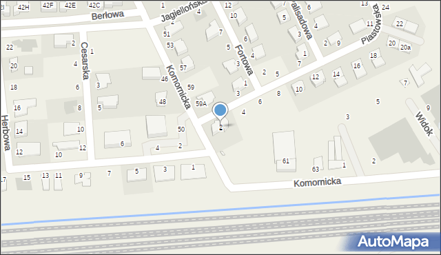 Dąbrówka, Piastowska, 2, mapa Dąbrówka